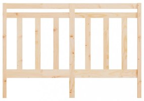 tömör fenyőfa ágyfejtámla 126 x 4 x 100 cm