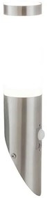 Rábalux Inox Torch 8266 kültéri mozgásérzékelős falikar, 1x60W E27