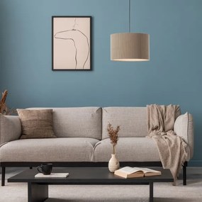 Brilliant - Csillár zsinóron TONY 1xE27/20W/230V átm. 35 cm barna