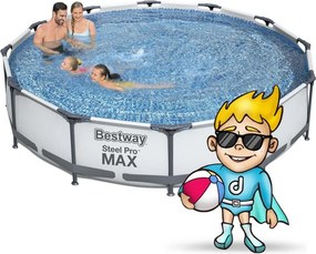 Bestway 56416 9 az 1-ben keretes kerti medence, 366 x 76 cm