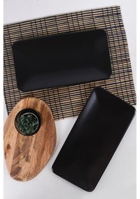 Fekete agyagkerámia tányér készlet 2 db-os – Hermia