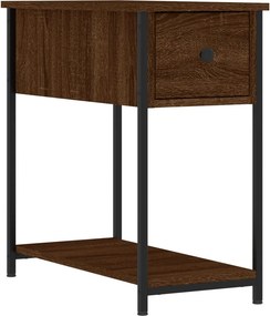 vidaXL barna tölgyszínű szerelt fa éjjeliszekrény 30x60x60 cm