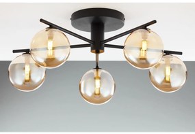 Jupiter 2047 - Felületre szerelhető csillár PRATO 5xG9/10W/230V fekete/bézs