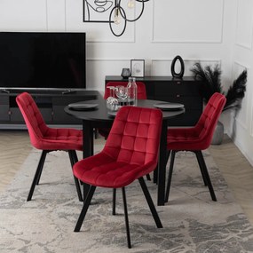 Bordó Bársony Étkezőszék RICK