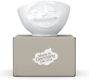 Fehér 'mosolygós' porcelántálka - 58products