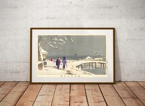 Japán Fa Kobayashi Kiyochika 1882 méret 50x30cm