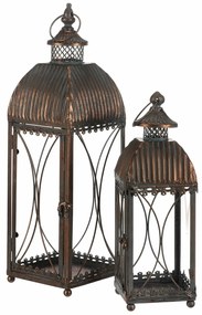 Romance fém lámpáskészlet, 2 db, réz