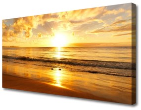 Vászonkép nyomtatás Sea Sun Landscape 100x50 cm