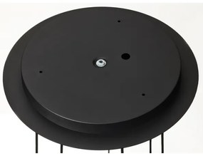 Jupiter 2018 - Csillár zsinóron ALAS 7xGU10/10W/230V arany/fekete