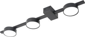 POLUX 326263 JOY Modern LED Mennyezeti Lámpa Fekete GX53 IP20