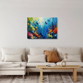 Üveg kép - A víz alatti világ festése (70x50 cm)