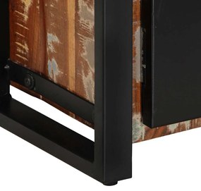 tömör újrahasznosított fa TV-szekrény 100x30x40cm