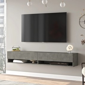 [en.casa] TV-állvány Laitila 180x31,5x29,5cm betonszínű