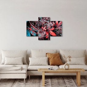 Absztrakt képek egzotikus virágok (90x60 cm)