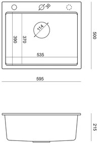 gránit mosogató KURT 110 WORKSTATION Grey Metallic