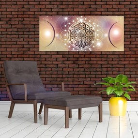 Kép - Mandala elemekkel (120x50 cm)