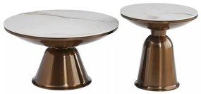 Rovigo dohányzóasztal, márvány / bronz