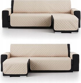 Kanapé ágytakaró sarokvédő 200 cm bézs steppelt kétoldalas