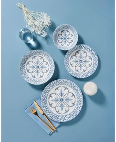 24 darabos kék porcelán étkészlet