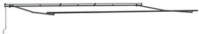Fehér Napernyő Fehér 600 × 300 cm szövet