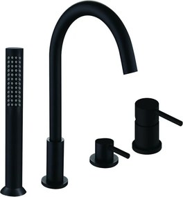 Mexen Alma fürdőkád csaptelep, fekete - 75032-70