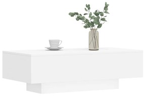 fehér szerelt fa dohányzóasztal 100x49,5x31 cm