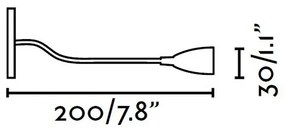 FARO 40996 - LED Fali lámpa LOKE LED/3W/100-240V
