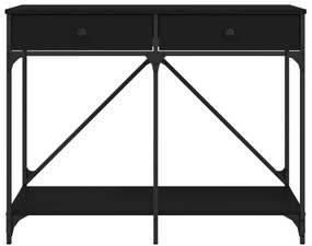 fekete szerelt fa tálalóasztal 100 x 39 x 78,5 cm