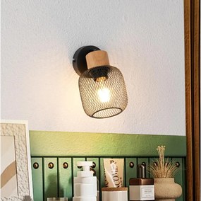 Brilagi - BASKLITE falra szerelhető spotlámpa 1xE27/15W/230V fa/fekete