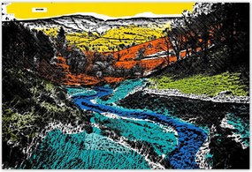 Poszterek 200x135 Hegyi táj Tájkép