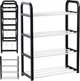 Cipősszekrény Könyvespolc Állvány Rendszerező 4 Szint