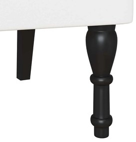 vidaXL Chesterfield Pad Fehér 119.5 x 64.5 x 75 cm Műbőr