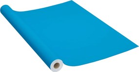 vidaXL azúrkék öntapadó PVC bútorfólia 500 x 90 cm