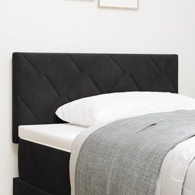 LED Fejtámla Gyémánt Blokk Mintázat Fekete 90 cm Bársonyos