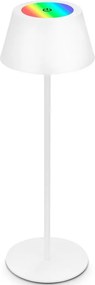 Brilo - LED RGB újratölthető érintésvezérlésű asztali lámpa KIKI LED/2,6W/5V IP44 2600 mAh fehér