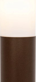 Kültéri lámpaoszlop rozsdabarna opállal 80 cm IP44 - Rox