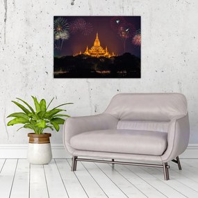 Ázsiai tűzijáték képe (70x50 cm)