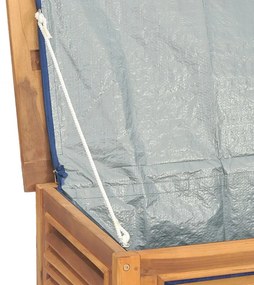 tömör tíkfa kerti tárolóláda zsákkal 150 x 50 x 55 cm