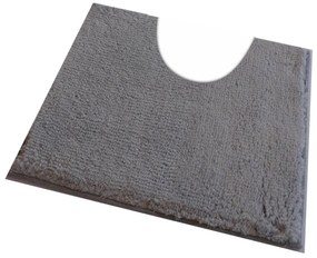 Fürdőszoba-szőnyeg COTTON Világosszürke - Világosszürke / 50 x 50 cm WC kagyló elé, kivágással