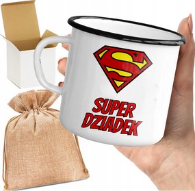 Zománcozott Bögre Szuper Nagypapa Mintával Nagypapának Ajándékba