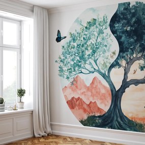 Fotótapéta - Akvarell életfa (147x102 cm)
