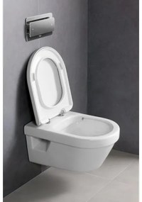 Villeroy & Boch 5684HR01 - Függesztett WC ülőkével ARCHITECTURA kerámia/fehér