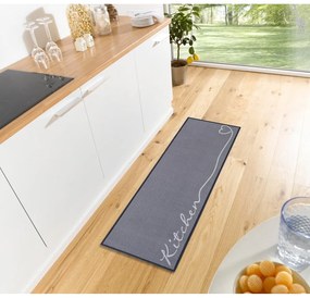 Kitchen szürke futószőnyeg, 50 x 150 cm - Zala Living