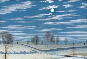 Flizelin tapéta Flizelin Fali Prémium Téli tájkép 152x104 Ragasztó