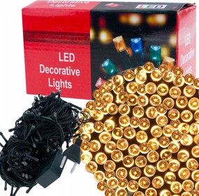 300 LED-es meleg fehĂ©r karĂĄcsonyfa fĂ©nyfĂŒzĂ©r beltĂ©rre, 8 vilĂĄgĂtĂĄsi mĂłddal