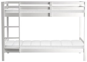 Gyerek emeletes ágy 90 cm Invocato (fehér) (ágyráccsal). 1116361