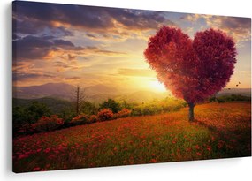 A szív alakú fa képe (90x60 cm)