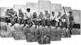 Vászonkép 140x80 Dolgozók a gerendán