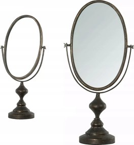 Álló Tükör Smink Fésülködőasztalhoz Arany Retro Nagy 66cm billenthető ovális