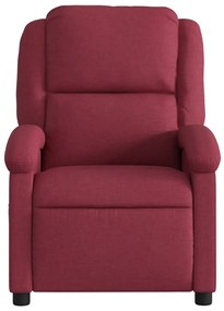vidaXL bordó dönthető szövet masszázsfotel
